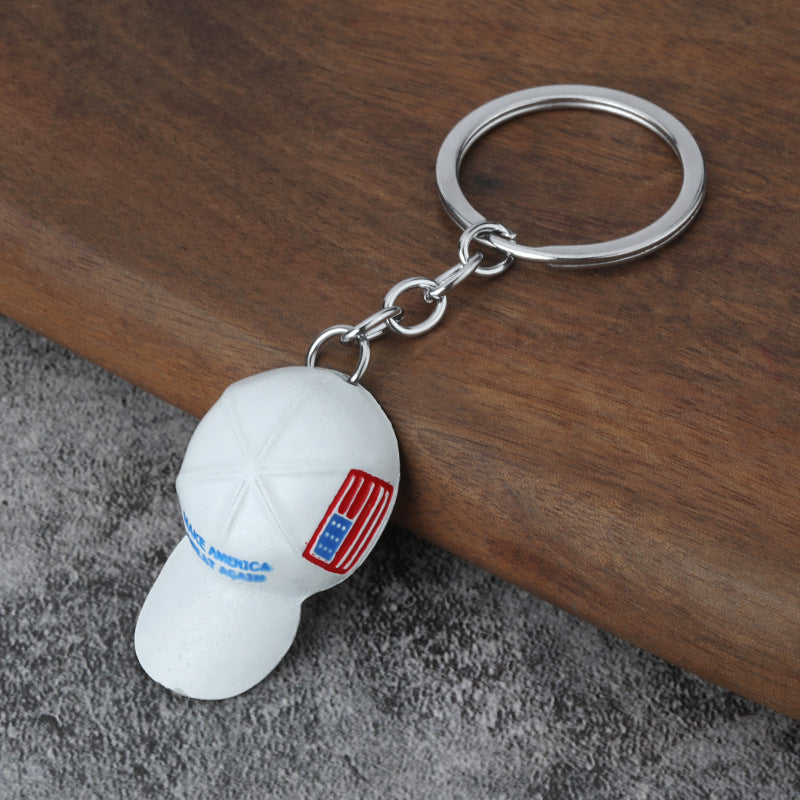 Wholesale Red Hat Men's Hip Hop Fashion Player Cool Metal Keychains